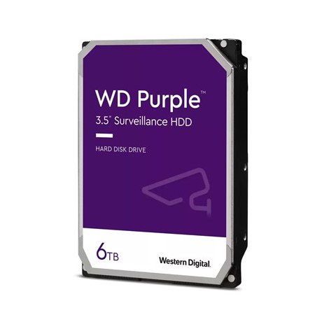 Western Digital | Hard Drive | Purple WD64PURZ | 5460 RPM | 6000 GB